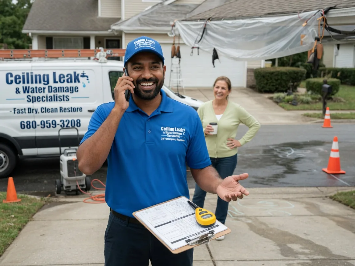 Ceiling Leak Cleanup Amboy, IN FAQs